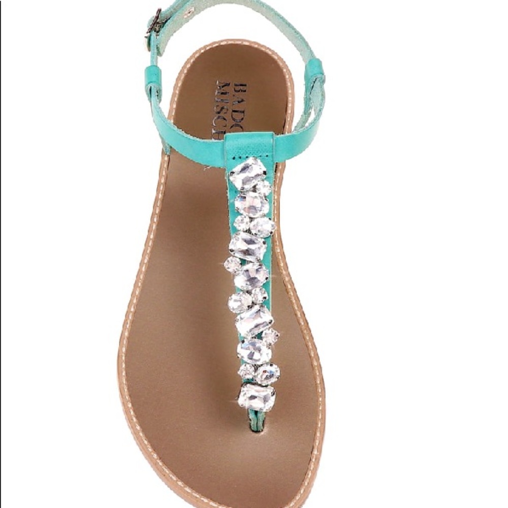 Badgley Mischka Lucia Crystal Embellished Sandal